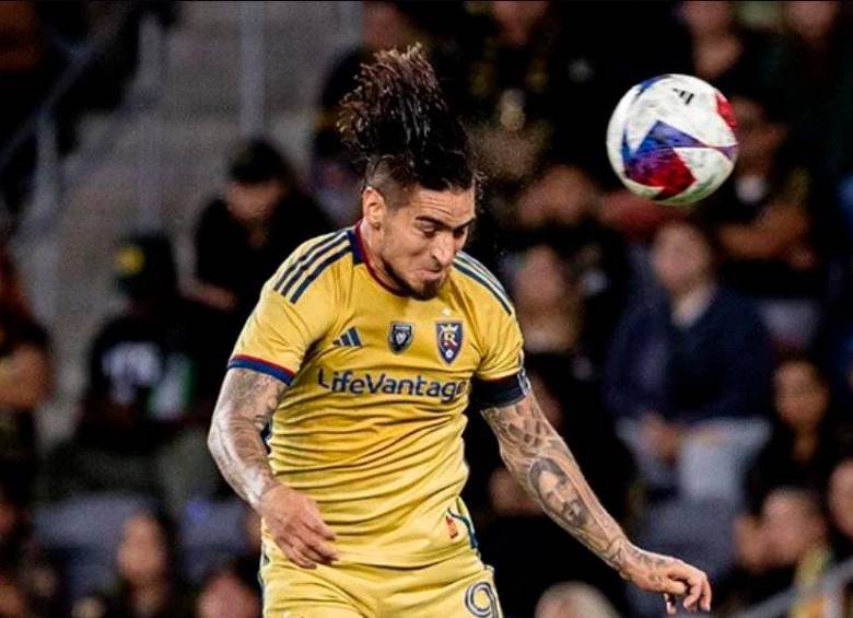 Cristian Arango suma 6 goles en 10 partidos de MLS. FOTO X @realsaltlake