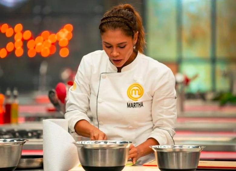 Hasta el último día la actriz Martha Isabel Bolaños demostró su gran talento en la cocina. Foto: Cortesía MasterChef Celebrity