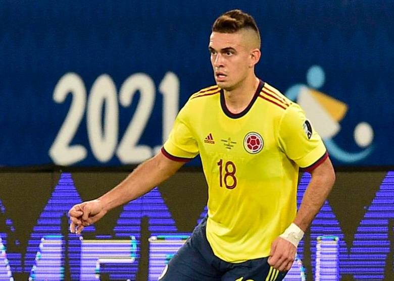 Rafael Santos Borré, uno de los inicialistas de Colombia ante Venezuela. FOTO EFE