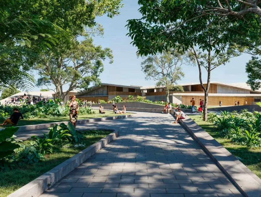 Así lucirá el primero de cinco Recreos Culturales de la ciudad en la Comuna 15 Guayabal. FOTO Alcaldía de Medellín.