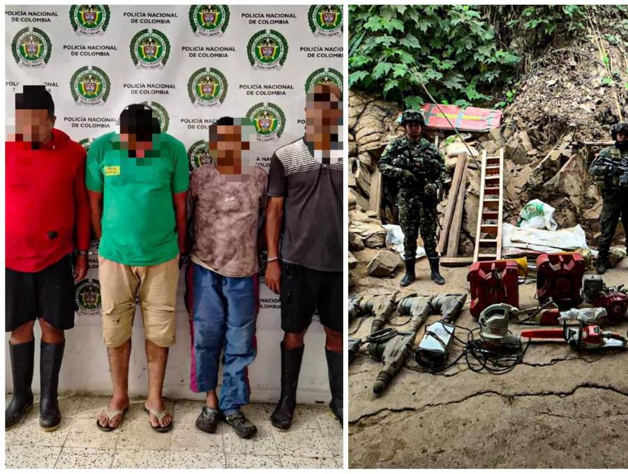 Las operaciones se hicieron en conjunto entre el Ejército y la Policía Nacional. FOTO Cortesía Cuarta Brigada del Ejército. 