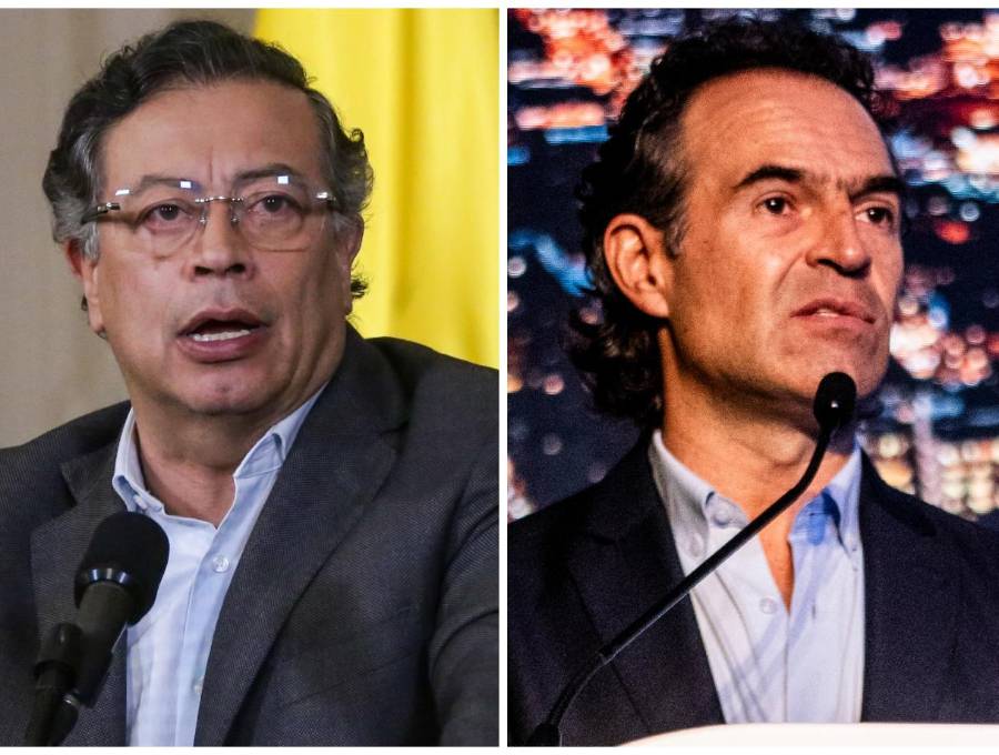 El presidente Gustavo Petro y el alcalde de Medellín, Federico Gutiérrez. FOTOS: Colprensa y Archivo El Colombiano