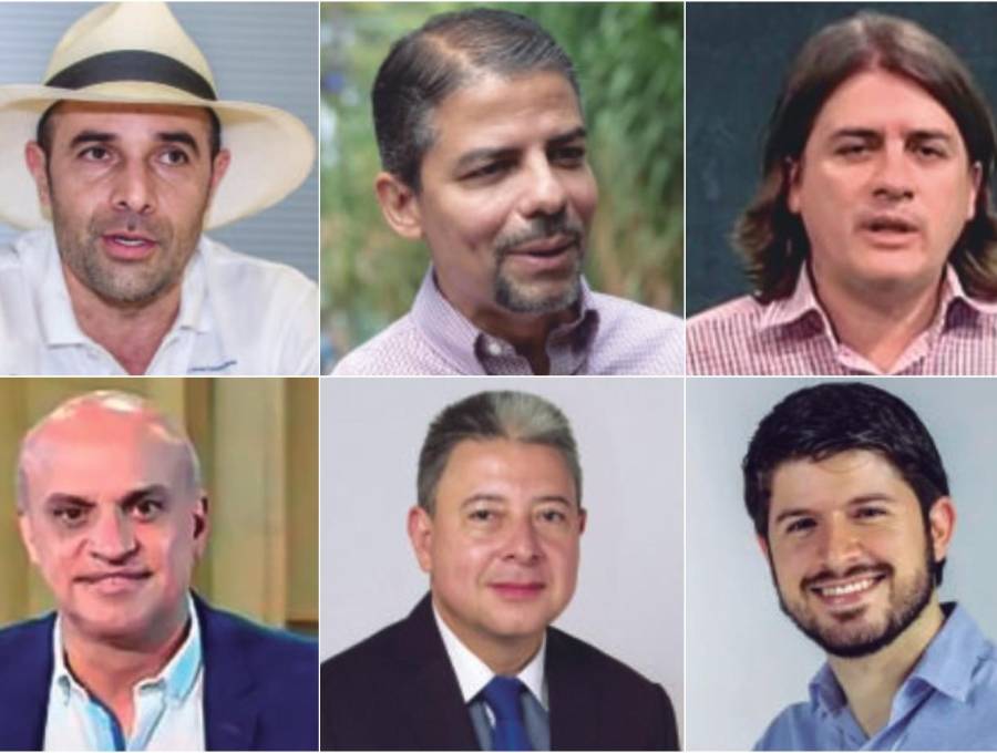 De izquierda a derecha y de arriba y abajo: Andrés Guerra, Luis Guillermo Patiño, Rafael Nanclares, Mauricio Parodi, Nicolás Albeiro Echeverri y Luis Miguel López. FOTOS: Archivo y Cortesía