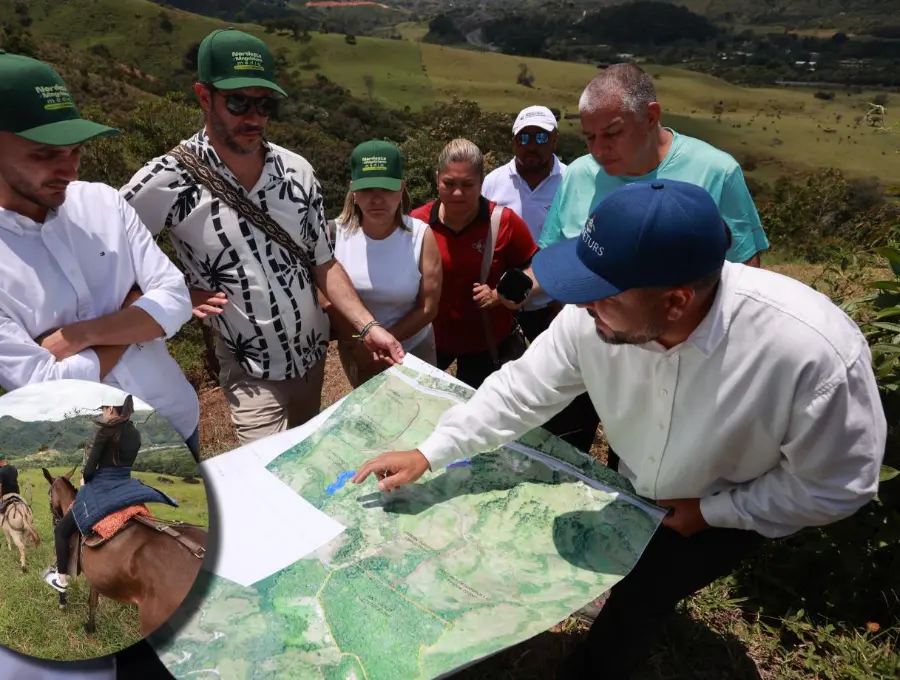 En la foto principal, la presentación del nuevo Ecoparque Ferroviario del Nordeste. En la miniatura en el costado inferior izquierdo, el recorrido en caballo por el predio La Selva. FOTOS Manuel Saldarriaga.