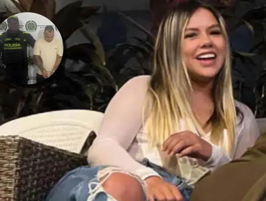 En la imagen principal, María Camila Díaz Grajales, la joven paisa que fue hallada sin vida en México; en la miniatura, la foto del capturado por este caso. FOTOS DE REDES SOCIALES Y BLU RADIO.