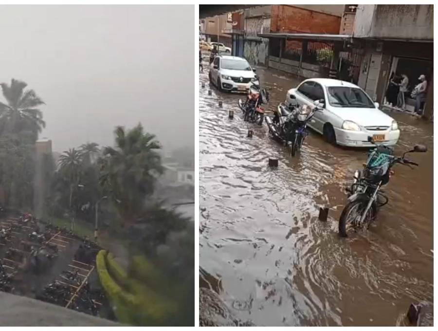 En el centro de Medellín se reportan múltiples inundaciones. FOTO Denuncias Antioquia.