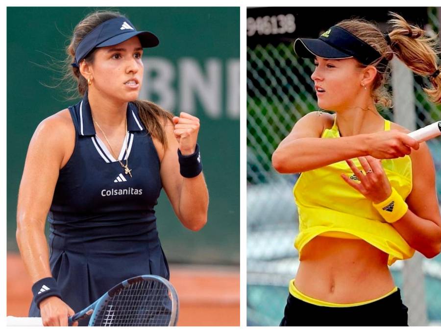 Camila Osorio buscará seguir avanzando en el Roland Garros este sábado frente a la rusa. FOTOS FEDETENIS Y GETTY