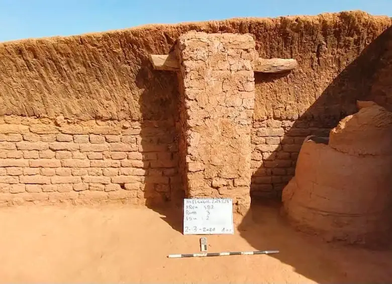 Detalle de la ciudad bizantina encontrada en Egipto. Foto Cortesía Ministerio de Turismo de Egipto