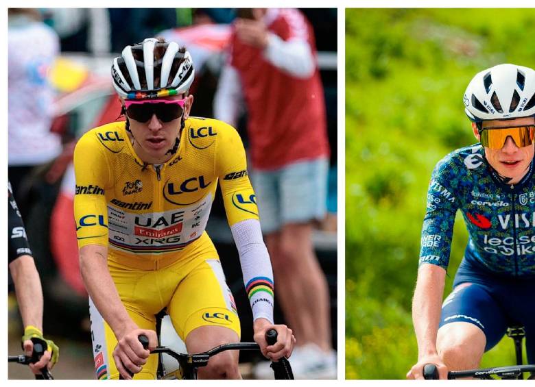 Tadej Pogacar y Jonas Vingegaard se vuelven a encontrar en el Tour de Francia. FOTOS AFP
