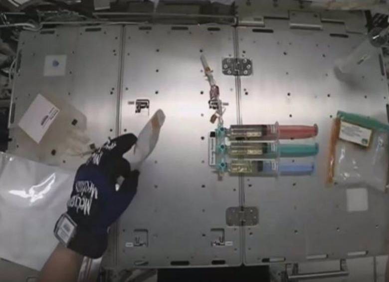 Imagen del dispositivo de manipulación de embriones de ratón en la Estación Espacial Internacional. FOTO: Europa Press