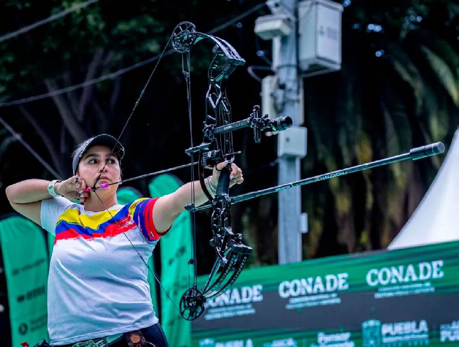 Sara López retornó a la Selección Colombia con triunfo. FOTO @WORLDARCHERY