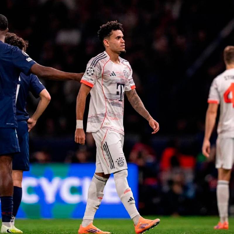 Luis Díaz, tras su expulsión en la Champion League ante el PSG: FOTO INSTAGRAM LUIS DÍAZ