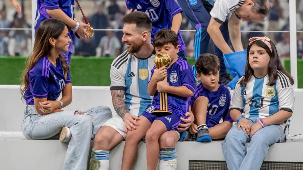 La familia, la gran fortaleza de Lio Messi para no dejar de luchar. Foto: JUAN ANTONIO SÁNCHEZ.