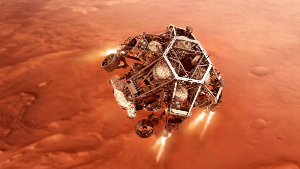 Su descenso fue tan peligro que la mitad de las misiones que se envían a Marte fracasan. FOTOS : GETTY