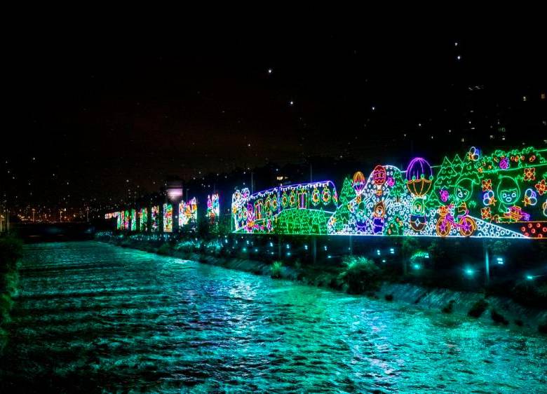 Los alumbrados de este año recrean un homenaje a la vida, las tradiciones, los sueños y la familia. FOTO Camilo Suárez