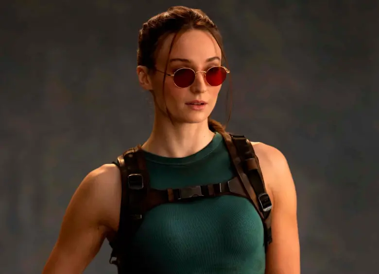 Así luce Sophie Turner como Lara Croft. FOTO: Prime Video