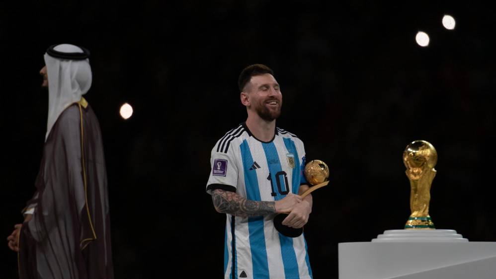 El argentino también fue reconocido como el mejor jugador del Mundial. Foto: JUAN ANTONIO SÁNCHEZ.