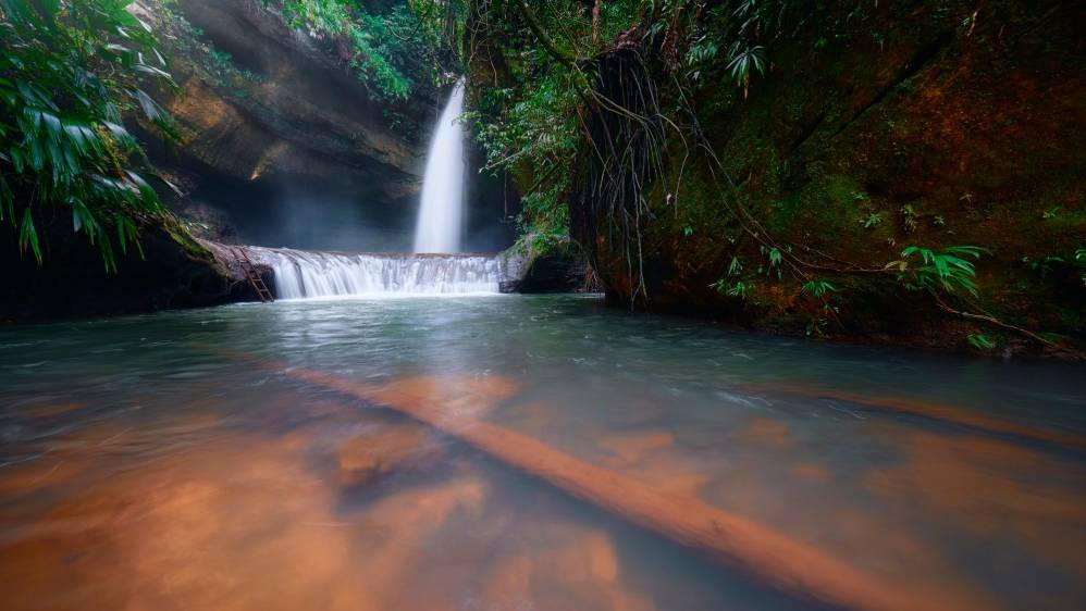El posconflicto ha permitido que se pueda disfrutar de estas hermosas cascadas ubicadas en el municipio de Mesetas. FOTO: @luismunozfotografia 