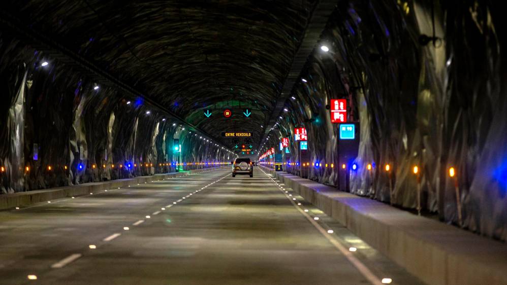El nuevo túnel de La Quiebra mide 4,3 km y es la obra de mayor envergadura de la concesión. Foto Juan Antonio Sánchez Ocampo