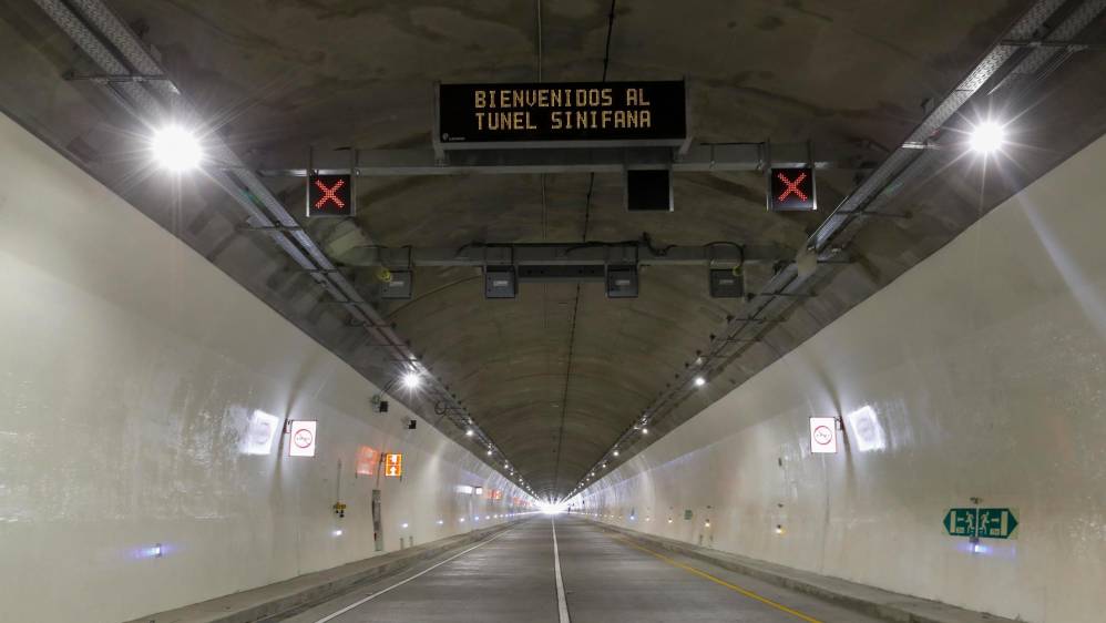 El túnel de la Sinifaná concluyó trabajos hace tres meses. Foto: Manuel Saldarriaga Quintero.