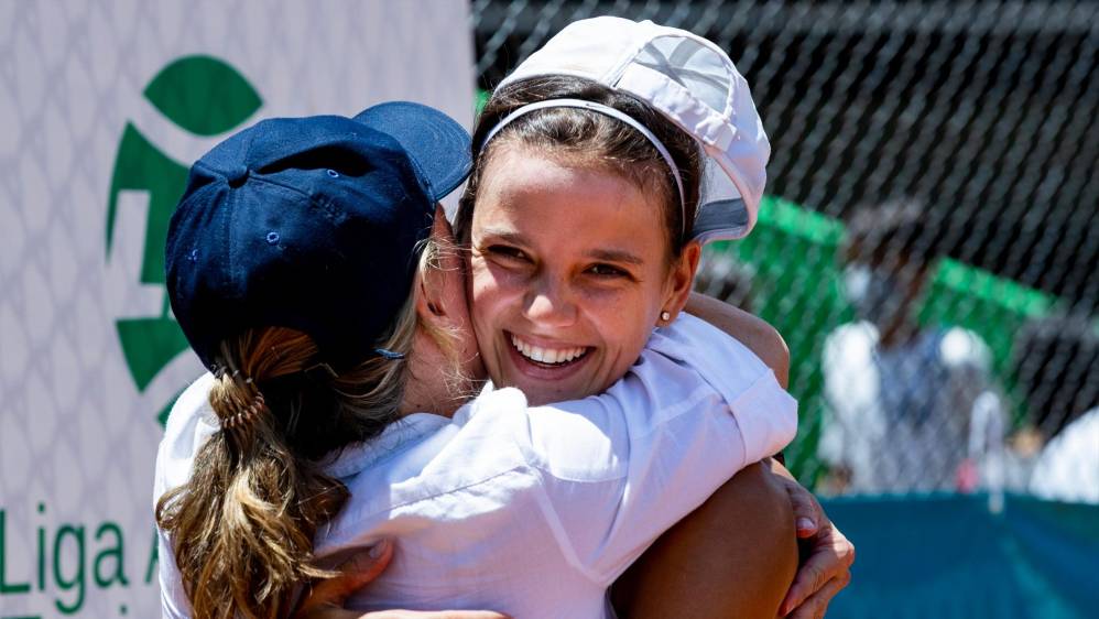 Juliana Restrépo mamá de Emiliana era una de las más felices por el titulo de su hija. FOTO: Jaime Pérez