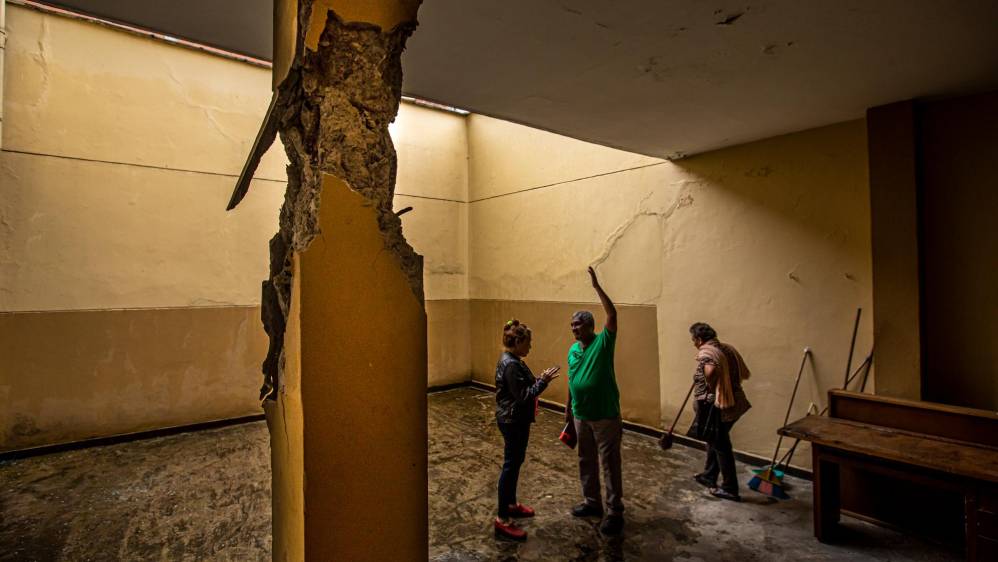 En fotos | Otro edificio enfermo en Medellín, una edificación crujió en barrio Boston