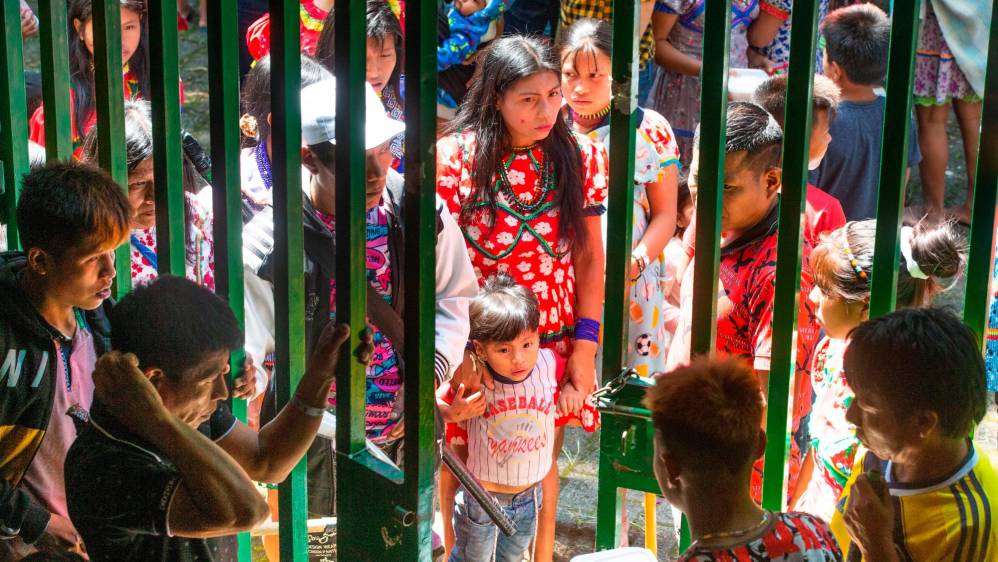La comunidad en su gran mayoría llegó desde el Alto Andágueda, Chocó, de donde algunos salieron como desplazados por problemas con grupos armados. Foto: Esneyder Gutiérrez 