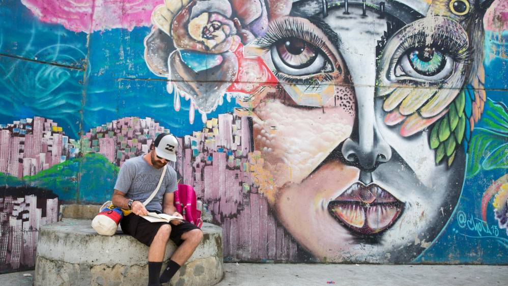 Uno de los trabajos artísticos más visitados es el Graffitour, hecho por los colectivos artísticos del sector. Foto : Edwin Bustamante