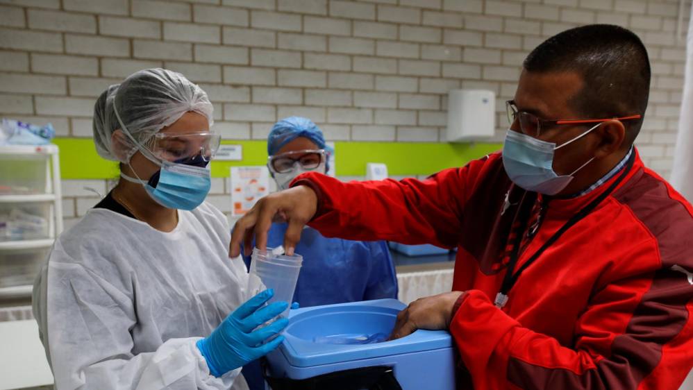 En Sabaneta se aplicaron 54 dosis, todas ellas en el Hospital Venancio Díaz. Foto: Edwin Bustamante.