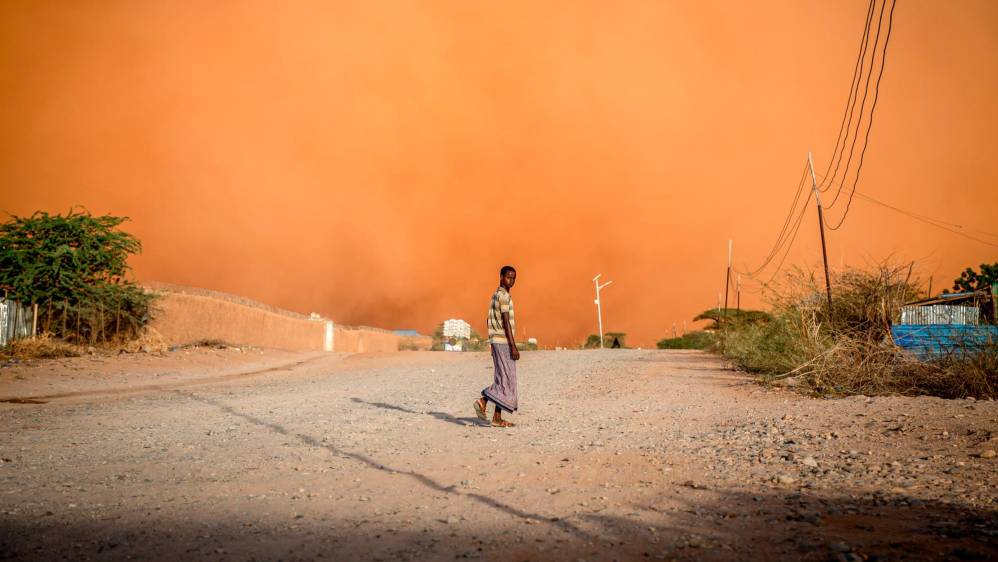 En la ciudad de bagdag en Irak, las tormentas de arena se han vuelto más comunes en los últimos años Foto: Getty