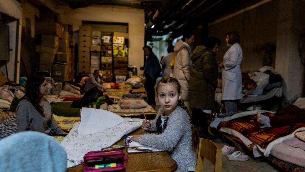 En imágenes: el drama de los refugiados de Ucrania tras la invasión rusa