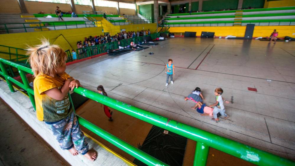 Los más chicos aprovechan a divertirse en las cancha y escenarios deportivos con los que cuenta el lugar. Foto: Esneyder Gutiérrez 