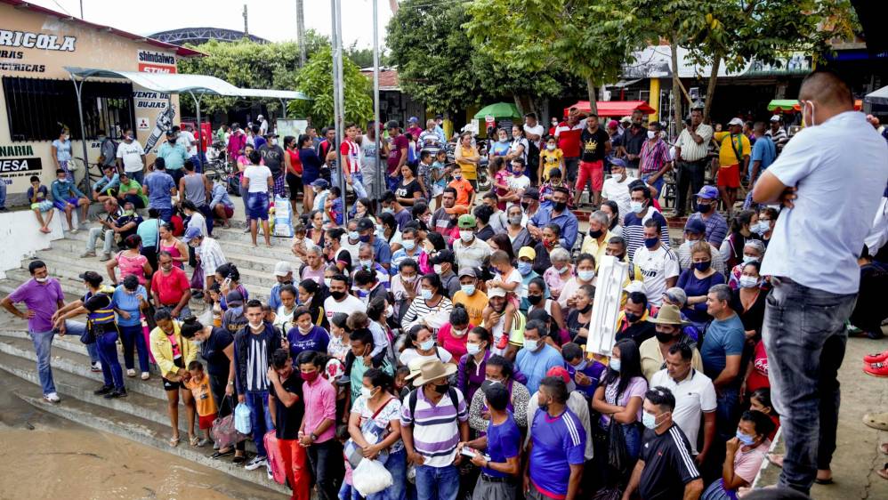 De acuerdo con el más reciente informe de Migración Colombia, en Arauquita permanecen las personas distribuidas en 19 albergues, de los cuales 3.000 son venezolanos. FOTO: JULIO CÉSAR HERRERA.