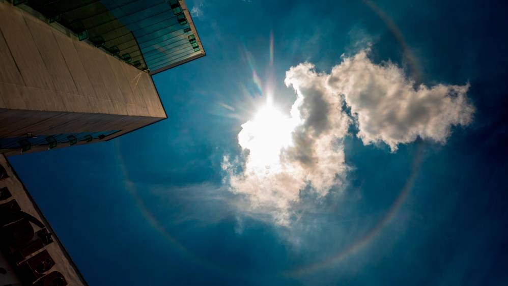 En imágenes | Un halo solar adornó al Valle de Aburrá