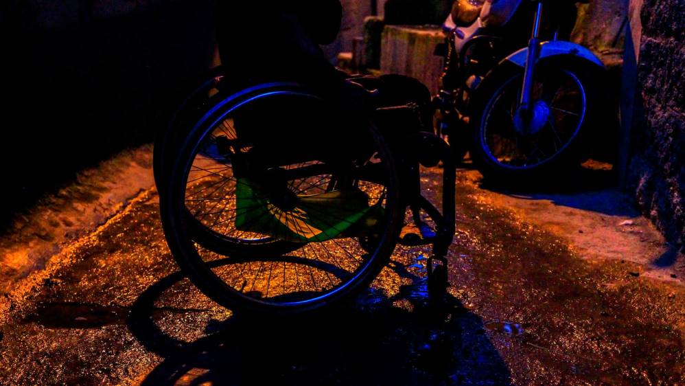 Luis Eduardo Rivera Rivera, lleva varios años capoteando la vida y realizando deporte desde su silla de ruedas. Foto : Camilo Suárez Echeverry