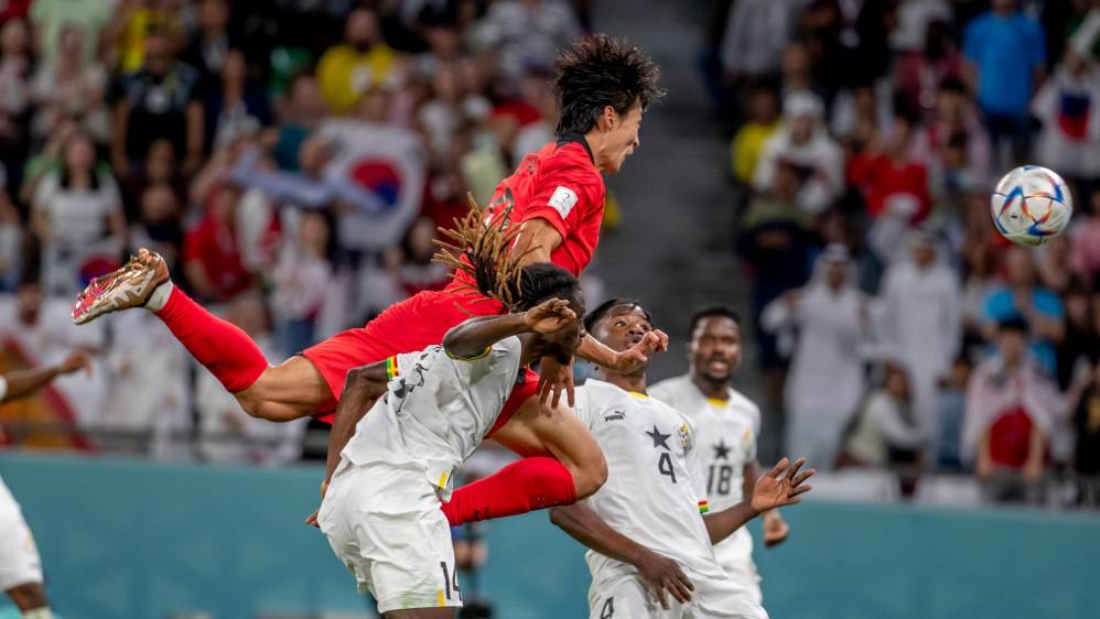 El primero gol de los coreanos lo marcó Cho Gue Sung en el minuto 58 del juego. Foto: JUAN ANTONIO SÁNCHEZ.