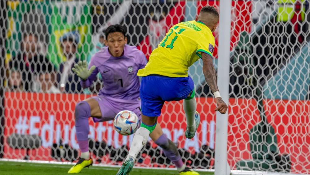 Brasil dominó el partido ante la pasividad de Corea del Sur. FOTO Juan Antonio Sánchez