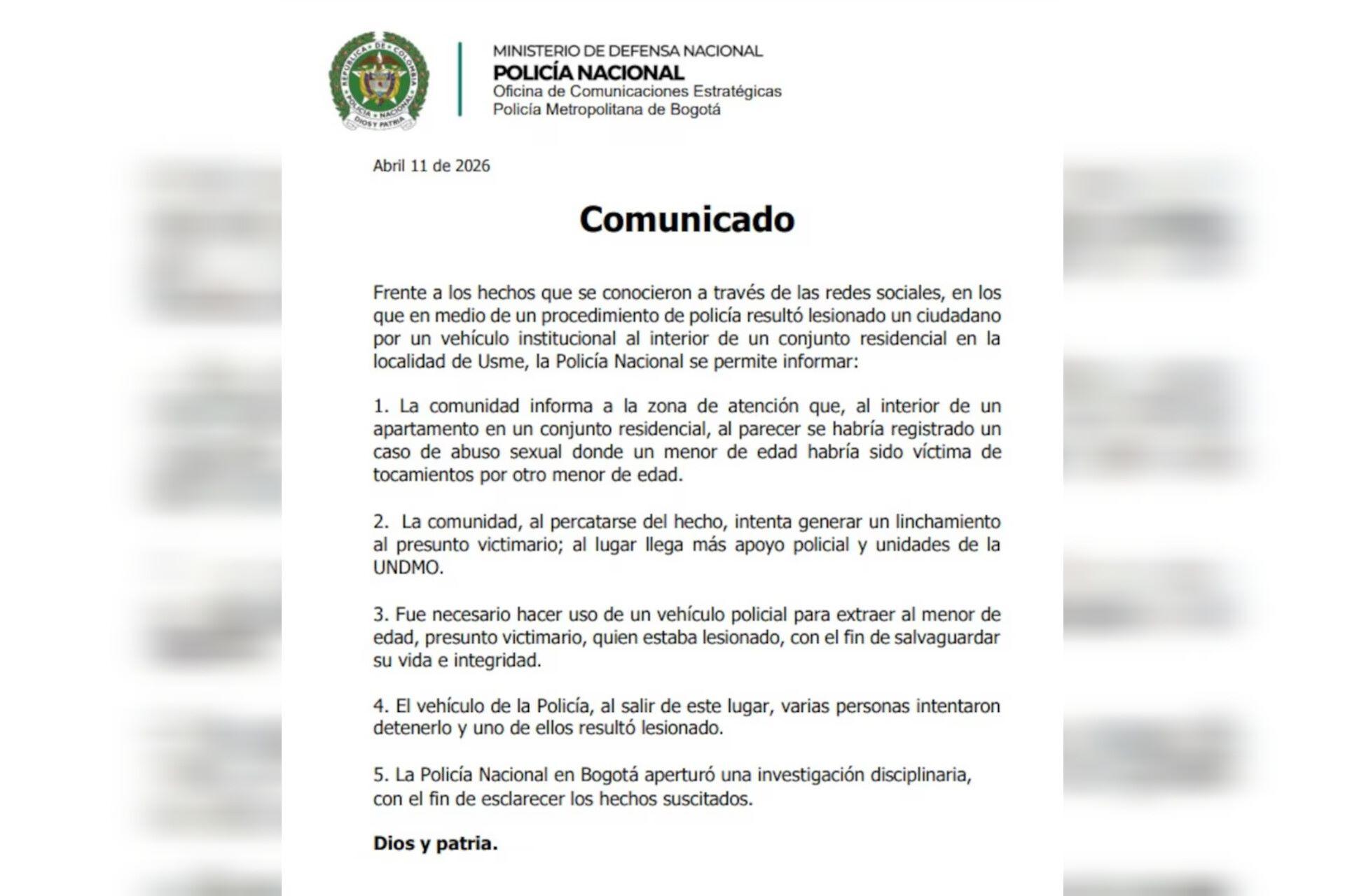 Videos | Comunidad intentó linchar en Bogotá a menor de 14 años señalado de abusar de una de 10; hubo intervención de la Policía