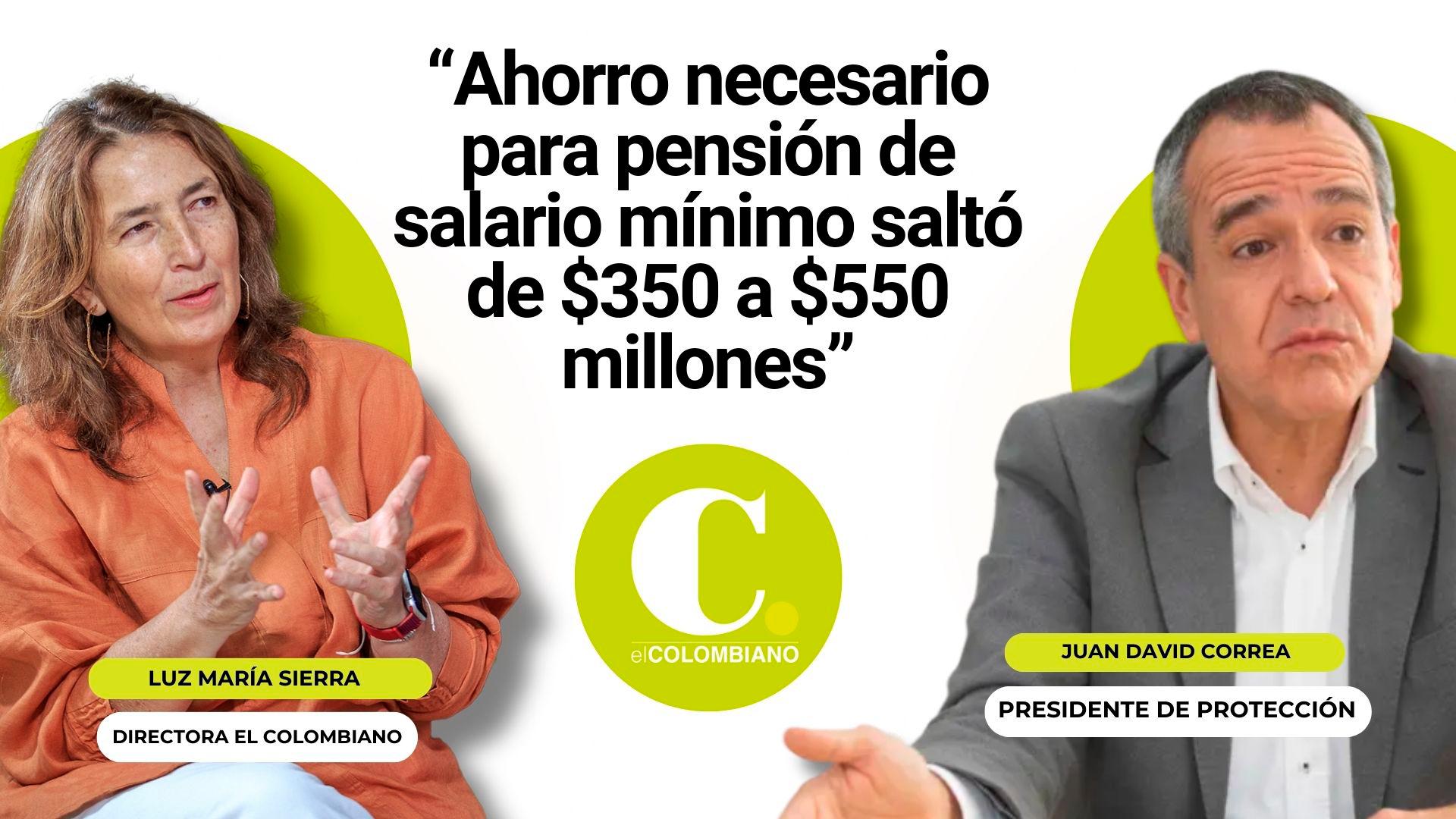 "Necessary savings for minimum wage pension went from $350 to $550 million" President Protección