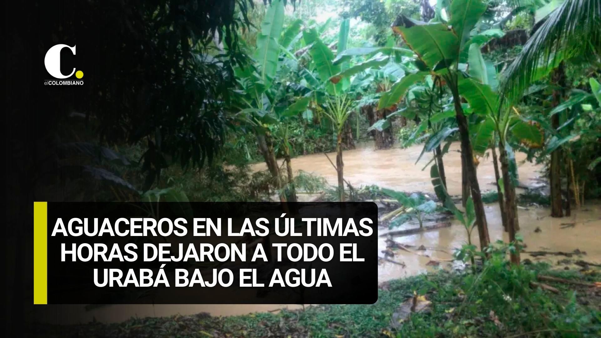 Aguaceros en las últimas horas dejaron a todo el Urabá bajo el agua