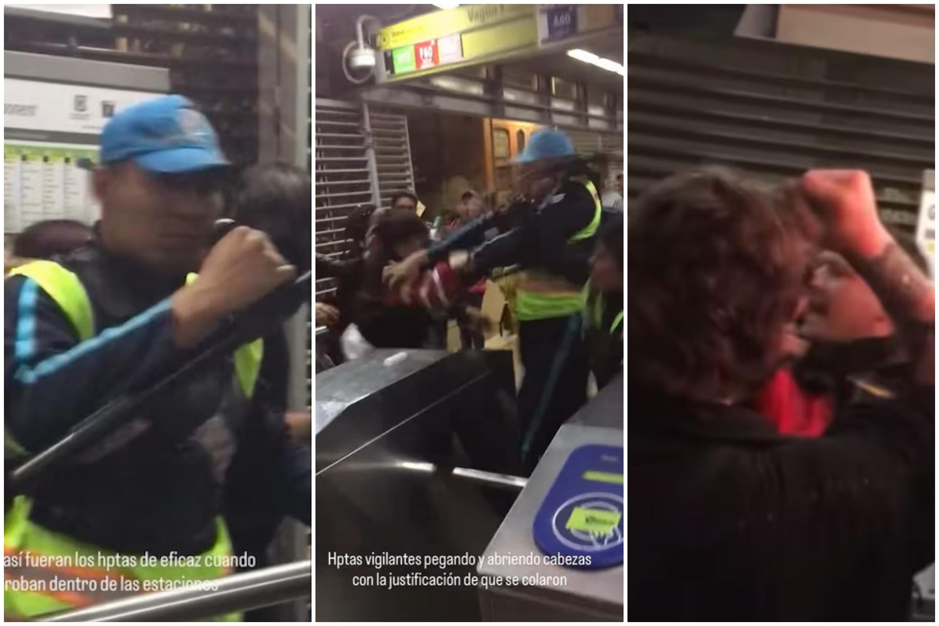 Video | Pelea entre vigilantes de TransMilenio y presuntos estudiantes colados dejó varios heridos en Bogotá