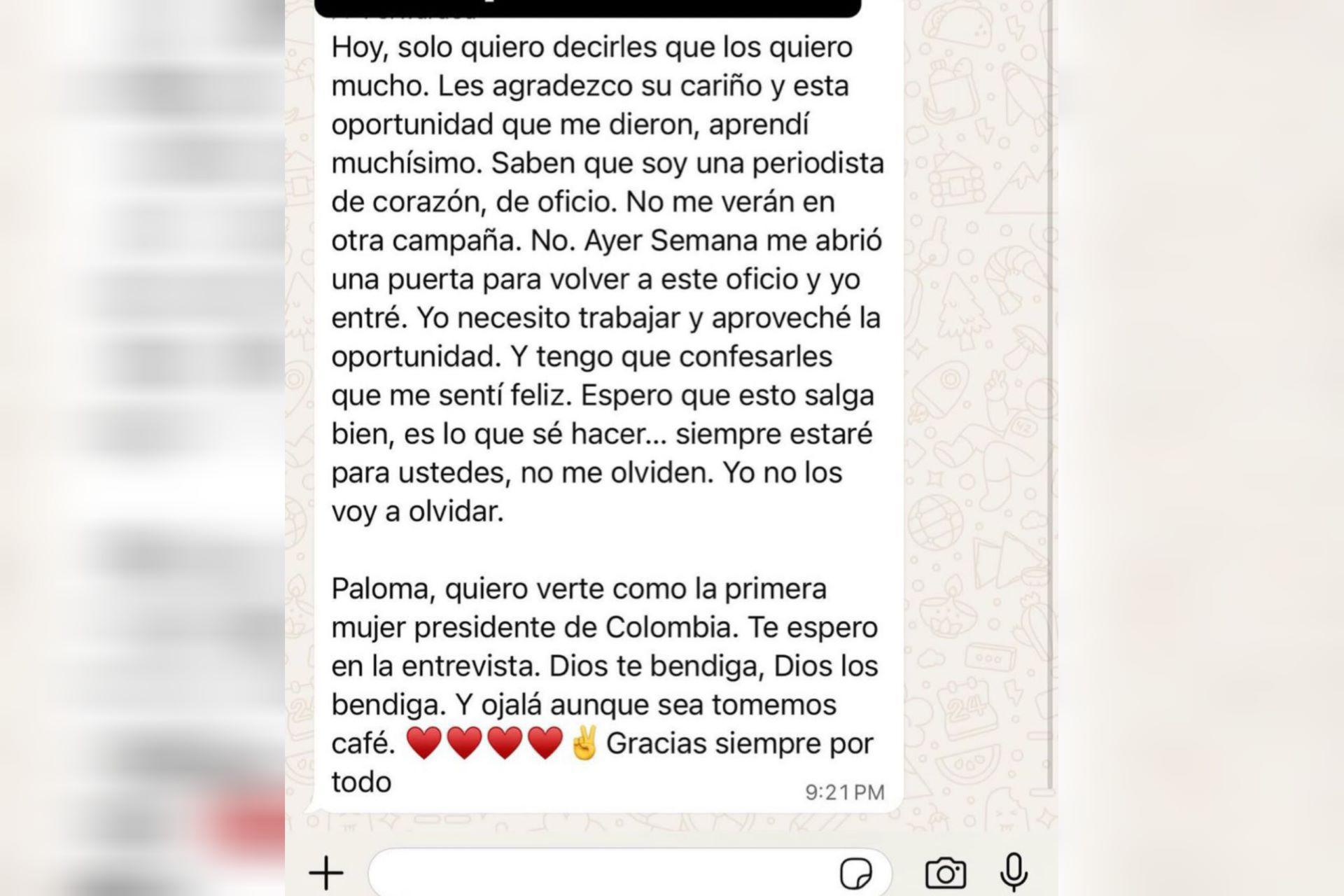 Vicky Dávila deja la coalición de la Gran Consulta y regresa a Revista Semana