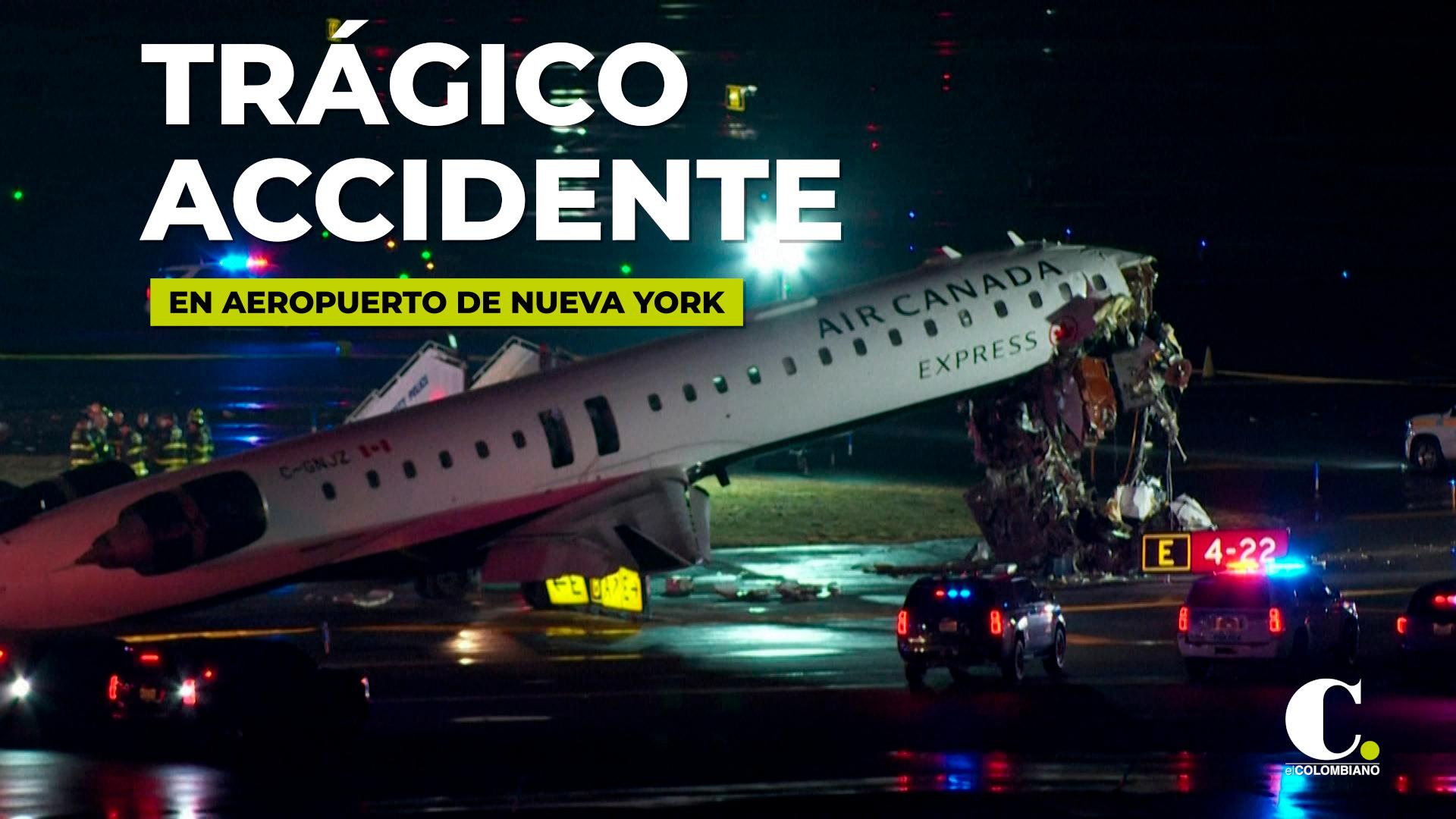 Deadly collision of a vehicle and a plane at a New York airport