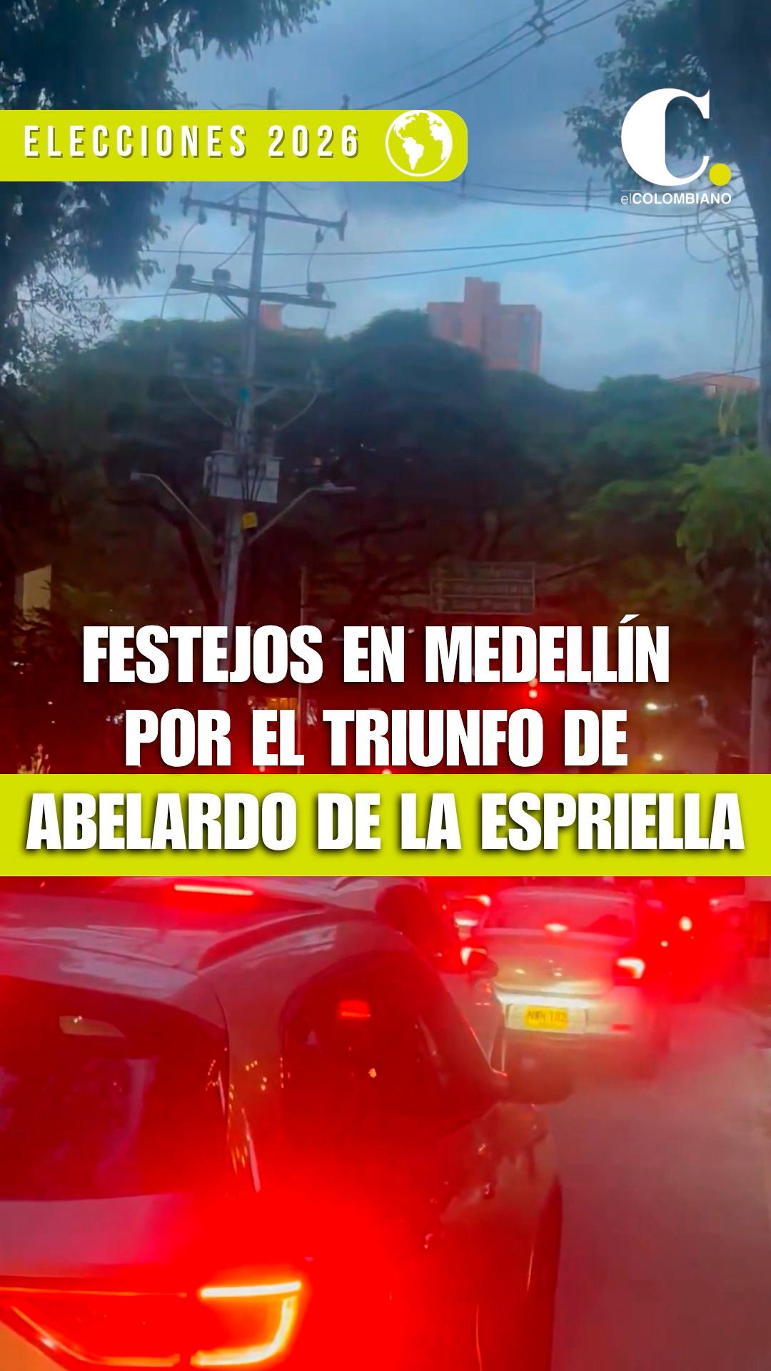Así celebró Medellín el triunfo de Abelardo de la Espriella