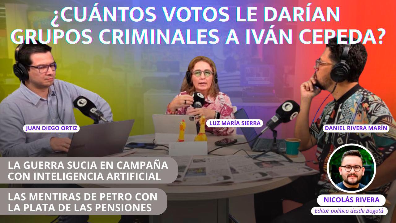 How many votes would criminal groups add to Iván Cepeda?