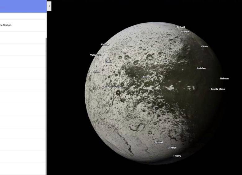 En Google Maps ahora puedes visitar los planetas