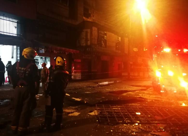 La explosión se presentó en una edificación ubicada en el sector conocido como La Bayadera en Medellín. Foto: Cortesía Dagrd.