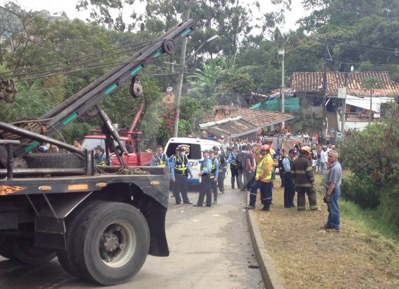 Fatal accidente por bus en Itagüí que se fue a un abismo