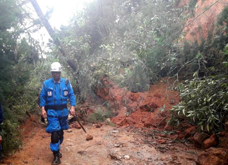 Tanto en las zonas rurales como urbanas se ha sentido el invierno en La Ceja. FOTO CORTESÍA ALCALDÍA DE LA CEJA