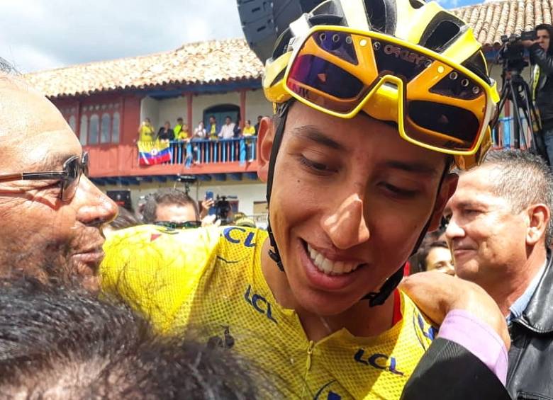 Egan culminó la competencia de ruta de los Nacionales de ciclismo tras una dura caida. FOTO ARCHIVO COLPRENSA